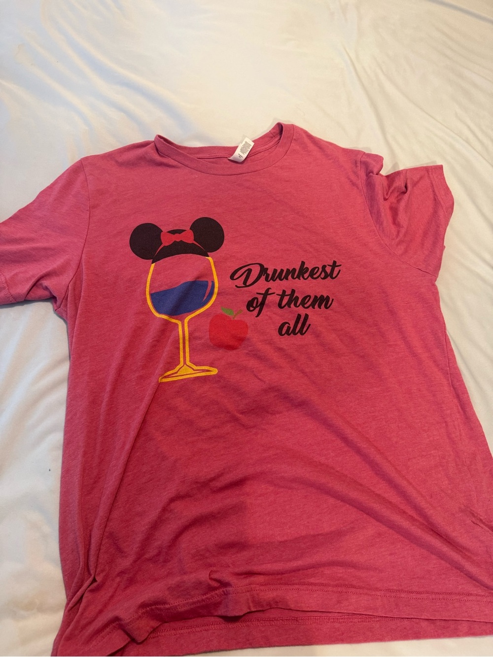 Red Graphic Tee "Drunkest of Them All"